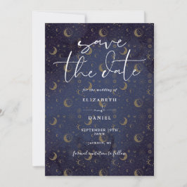 Reserve A Data Estrelas Místicas Celestiais E Código QR Casamento