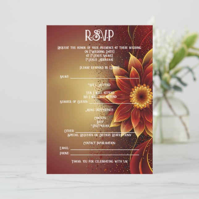 Reserve A Data Eternal Bloom Uma Celebração de Eterno do Amor RSV (Em pé/Frente)