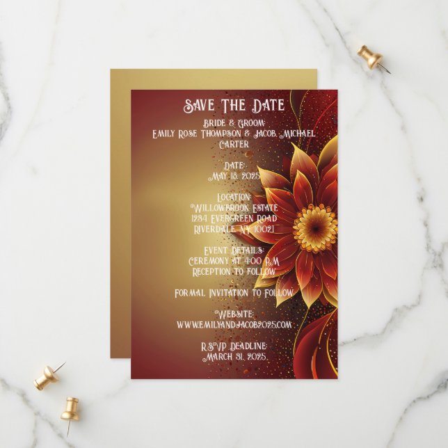 Reserve A Data Eternal Bloom Uma Celebração do Amor por Eterno (Frente/Verso In Situ)