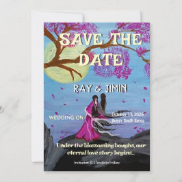 Reserve A Data Eterno Amor Flor de Cerejeira Salve a Data