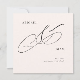 Reserve A Data Eterno Blush Square Weding Date (Salvar data)