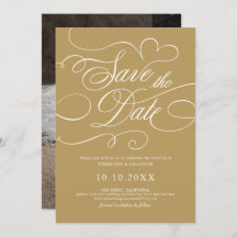 Eterno de caligrafia moderna e casamento branco