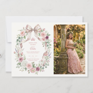 Reserve A Data Ethereal Coquette Pink Floral Quince Photo TMF26