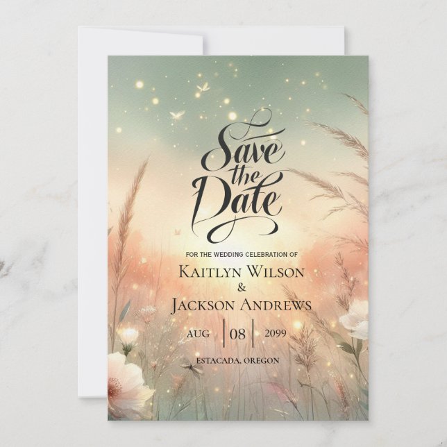 Reserve A Data Ethereal Pastel Wildflower Field Wedding (Frente)