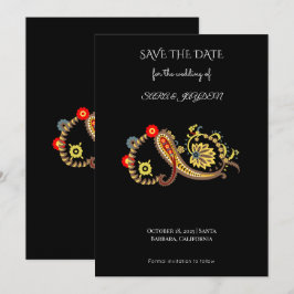 Reserve A Data Étnico Floral Retro – Arte de Poster de Mandala Pa