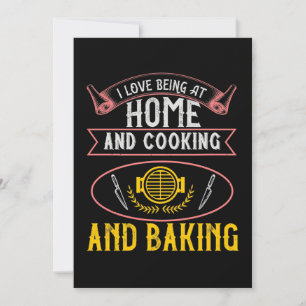 Reserve A Data Eu Adoro Estar Em Casa, Cozinhar E Baking