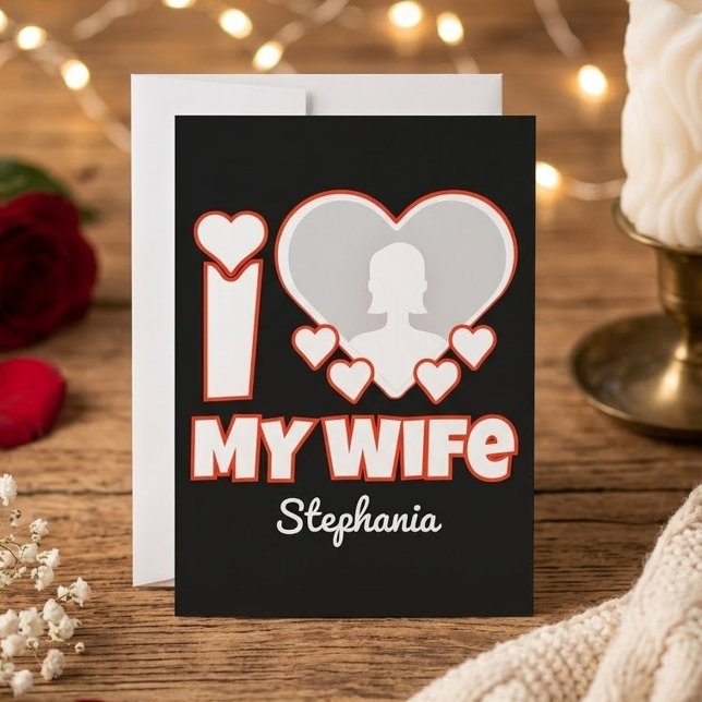Reserve A Data Eu Amo Minha Esposa Personalizado – Adicionar Nome (Criador carregado)
