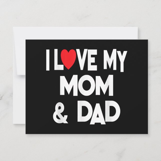 Reserve A Data Eu Amo Minha Mãe E Pai - Celebrar Fath Familiar (Frente)