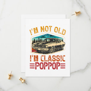 Reserve A Data EU Não Sou Velho EU Sou Poppop Vovô