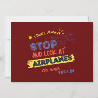 Eu Nem Sempre Paro E Olho Para Aviões