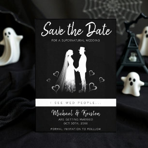 Reserve A Data Eu Vejo Pessoas Casadas Gótico Fantasma Casamento