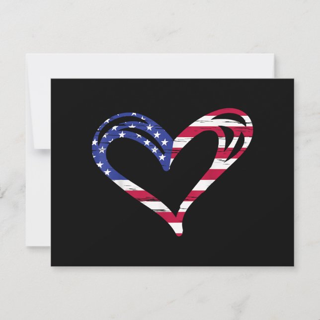 Reserve A Data EUA Flag Heart American Patriotic Armed Forces Mem (Frente)