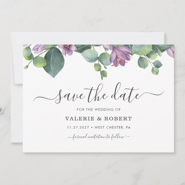 Reserve A Data Eucalipto Floral Suculento Roxo (Frente)