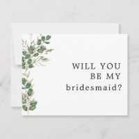 Eucalyptus Buquê Você Será Minha Placa De Bridesma