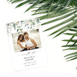 Reserve A Data Eucalyptus Glow Photo Save the Date<br><div class="desc">Get your guests excited and ready to celebrate your wedding or party with your Eucalyptus Glow Photo Save the Date Card.</div>
