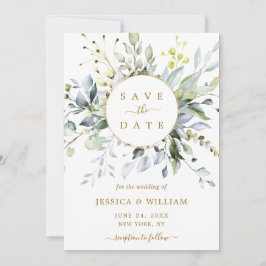 Reserve A Data Eucalyptus Greenery Wedding Sav
