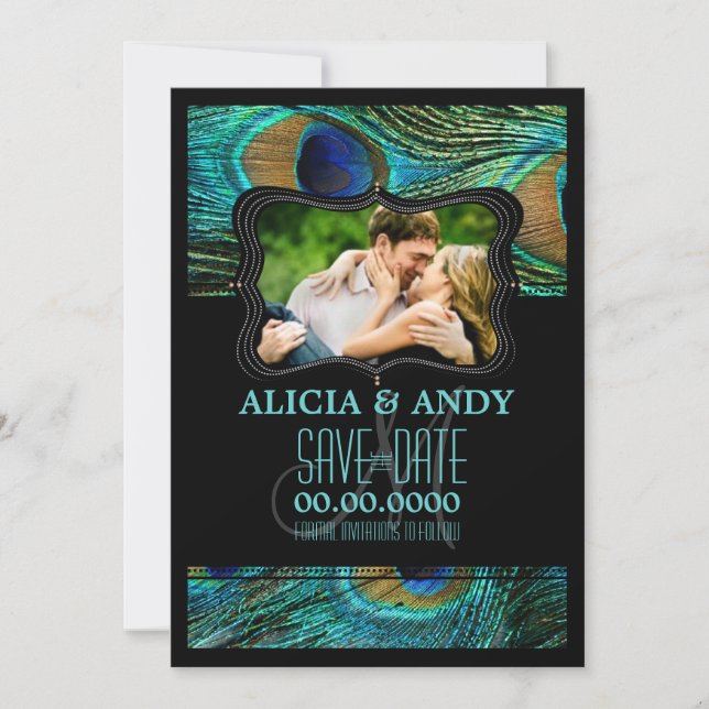 Reserve A Data Eventos de pavão/dia PixDezines+fundo (Frente)