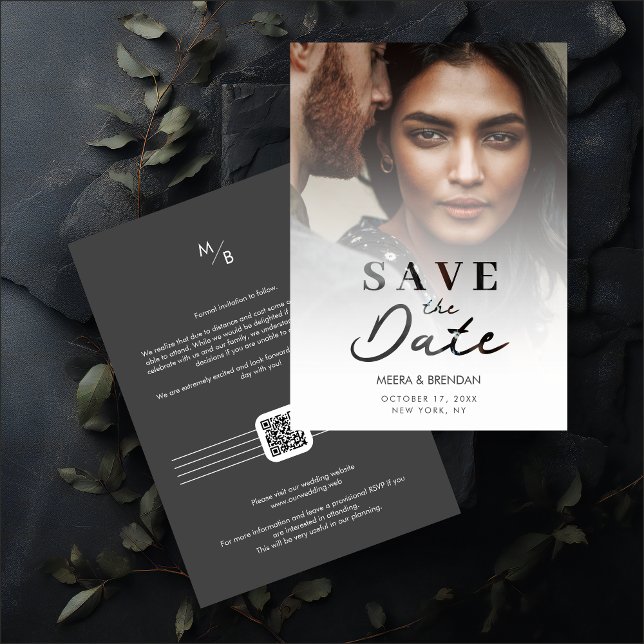 Reserve A Data Exquisite Romantic Translucent & Laser Cut Effect  (Exquisite Romantic Translucent & Laser Cut Effect Photo Save the Date Card with Envelope.)