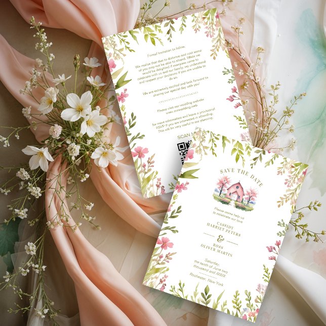 Reserve A Data Exquisite Rustic Church Country Spring Frame (Exquisite Rustic Church Classic Country Style with Delicate Narrow Botanical Spring Wildflowers.)