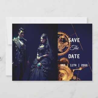 Reserve A Data Extravagância Steampunk Casamento Clockwork Vintag