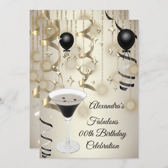 Reserve A Data Fabuloso Partido Espresso Martini Cocktail (Frente/Verso)