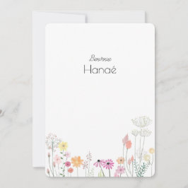 Reserve A Data Faire-part de naissance Hanaé