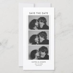 Reserve A Data Faixa de Foto Preto e Branco Casamento Salve a dat