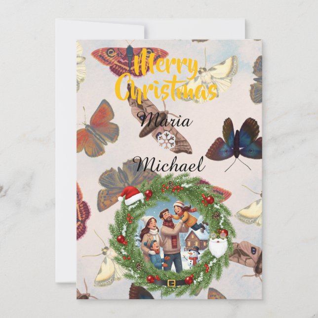 Reserve A Data ❄️ Family Photo Brush Invitation ❄️ (Frente)