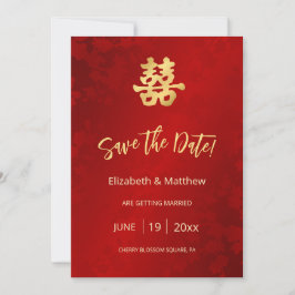 Reserve A Data Felicidade dupla do casamento chinês
