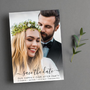Reserve A Data Feliz a cada Recepção de casamento de fotos depois
