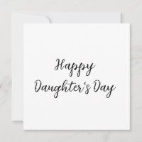 Feliz dia das filhas texto simples mínimo adiciona