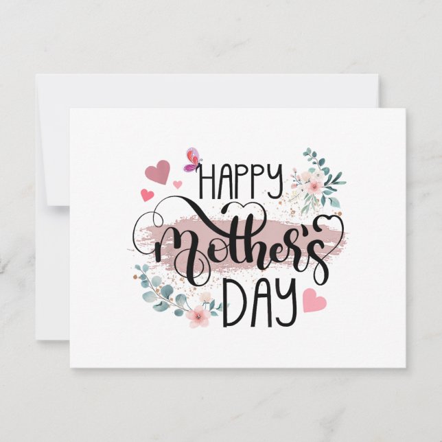 Reserve A Data Feliz Dia de as mães 2025 - Floral cômoda para as  (Frente)
