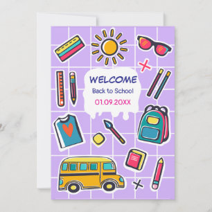 Reserve A Data Feliz Primeiro Dia De Boas-Vidas Na Escola