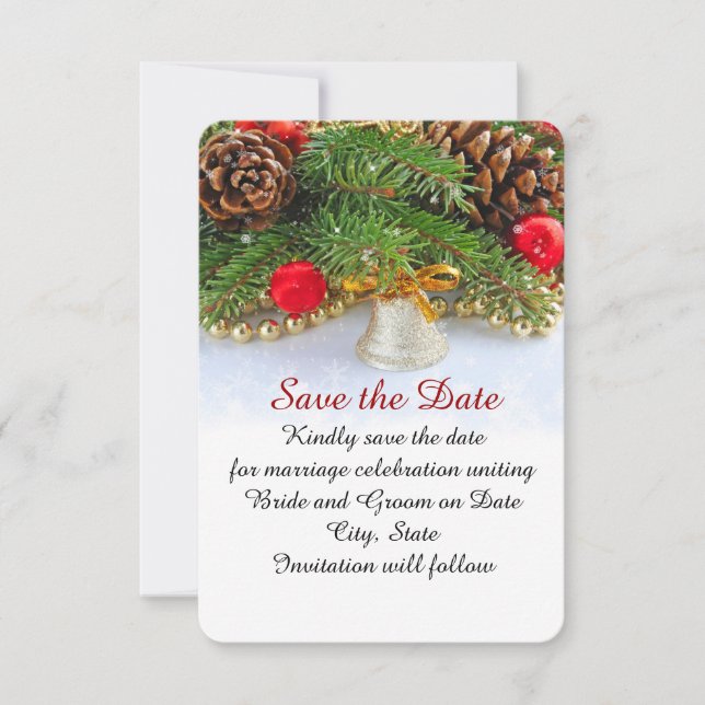 Reserve A Data Feriado de Natal Salve a data (Frente)