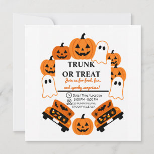 Reserve A Data Festa Comunitária de Halloween Retro Trunk or Trea