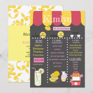 Reserve A Data Festa de Aniversário de 1 Ano com Loja de Limonada