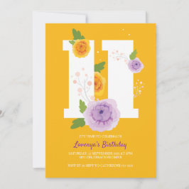 Reserve A Data Festa de aniversário Primavera Floral de Aquarela