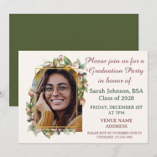 Reserve A Data Festa de formatura Boho Floral Arch Photo