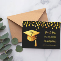 Festa de formatura com confetes de tampa dourada p