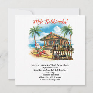 Reserve A Data Festa de Natal do Havaí “Mele Kalikimaka!”