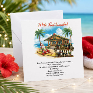 Reserve A Data Festa de Natal do Havaí “Mele Kalikimaka!”