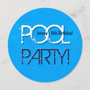 Reserve A Data Festa de Piscina de Aniversário do 16º aniversário