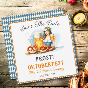 Reserve A Data Festa do Oktoberfest Cerveja e Pretzels Salve a Da