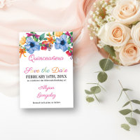 Fiesta Flowers Quinceanera Branca e Floral