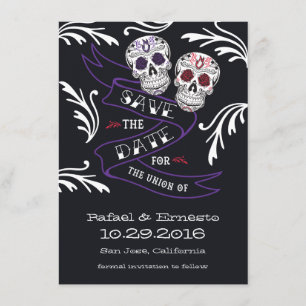 Reserve A Data Filigree Sugar Skull Banner Salve a Data 4.5x6.25
