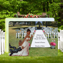 Finalmente Casal Negro Engraçado De Casamento