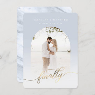 Reserve A Data Finalmente, Foto com Quadro Azul Archado com Scrip