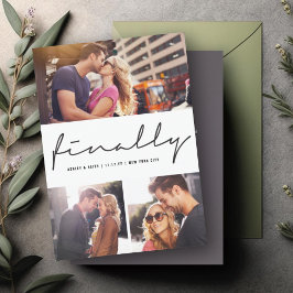 Reserve A Data Finalmente Script Moderno Design de Casamento com