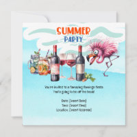 Flamingo Funny Design para festa