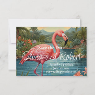Reserve A Data Flamingo tropical rosa-vivo